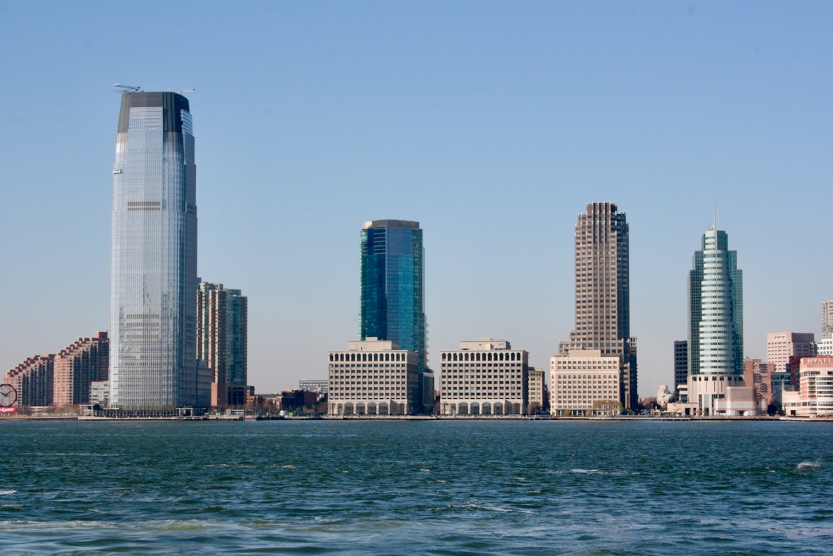 Goldman Sachs a city skyline with tall buildings