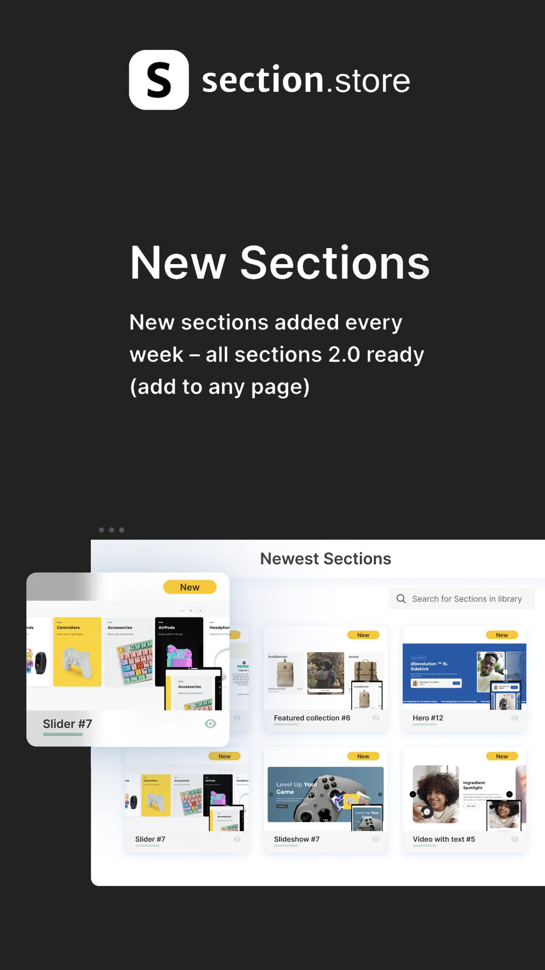 Section.store | Shopify Theme Sections Marketplace
