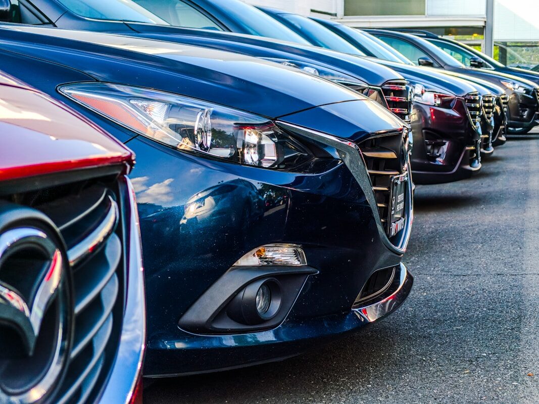 Used Cars parked vehicles