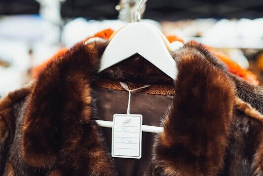 brown fur coat